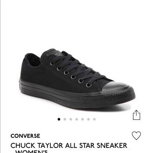 All Black Converse